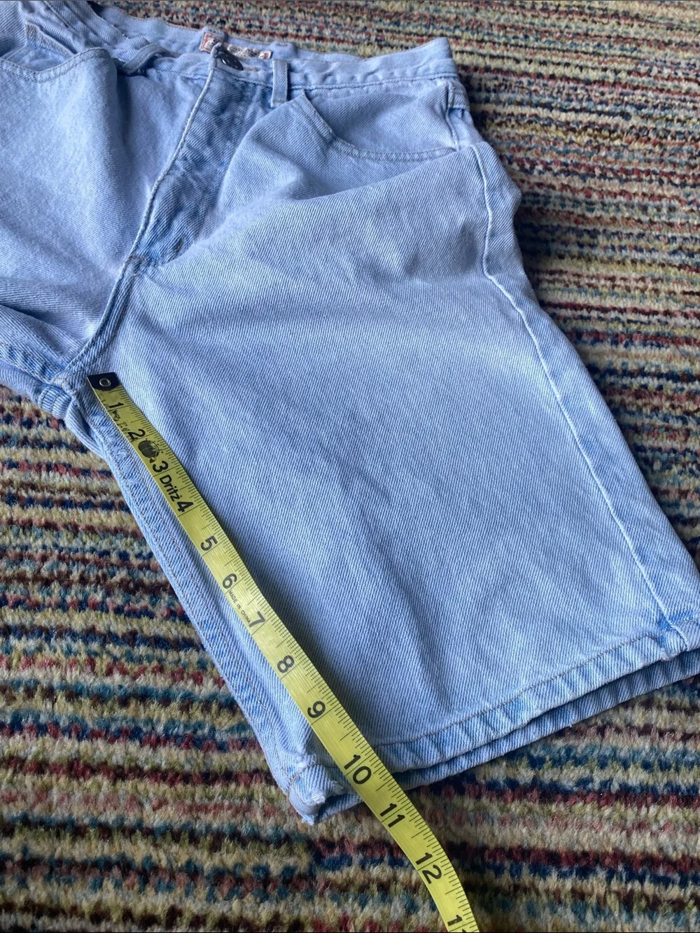 Vintage 90’s Guess by Marciano Faded Light Blue Jean Shorts 30